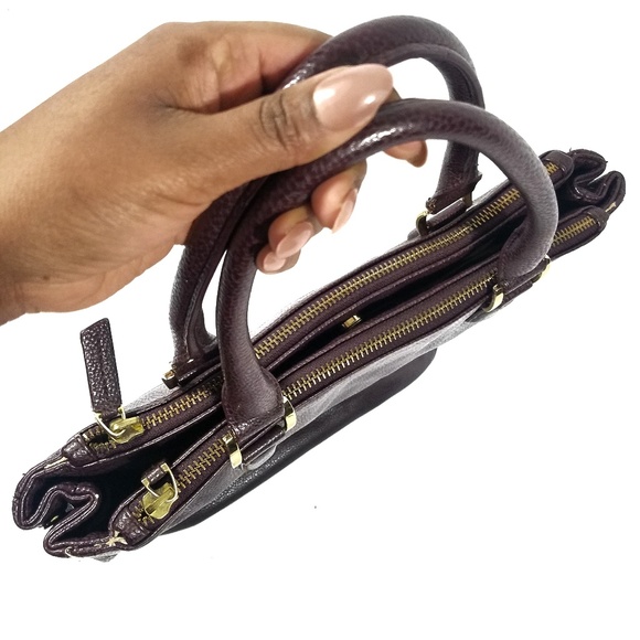 The Limited Oxblood Double Zip Tote - Picture 2 of 4